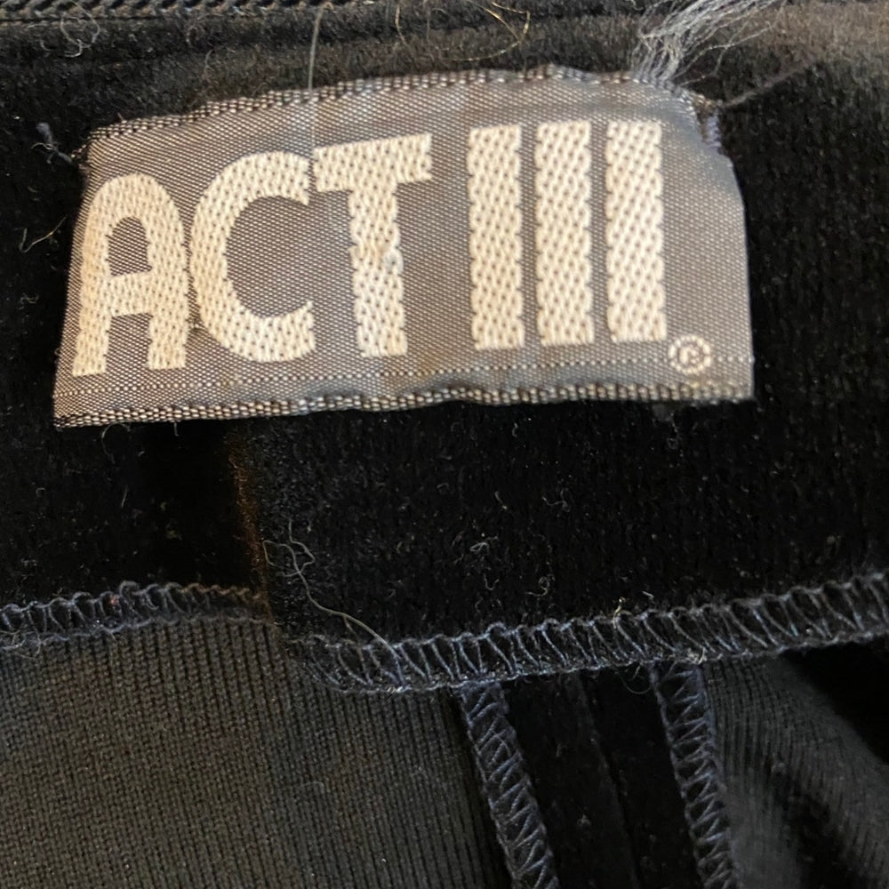 ACT III, Black Velvet Coat- Blazer
