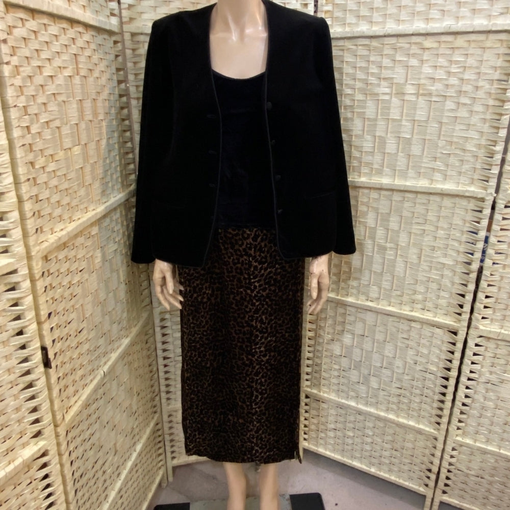ACT III, Black Velvet Coat- Blazer