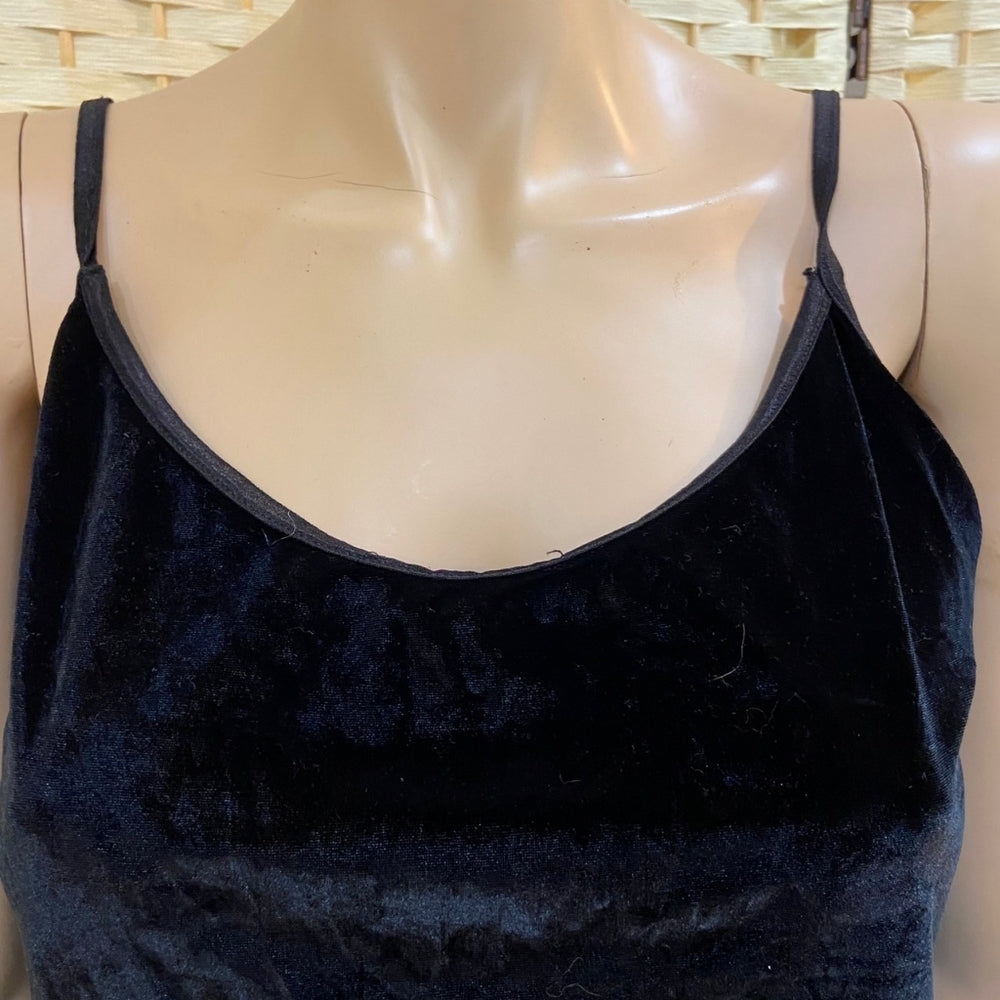 3pc Black and Blue Velvet Outfit Set