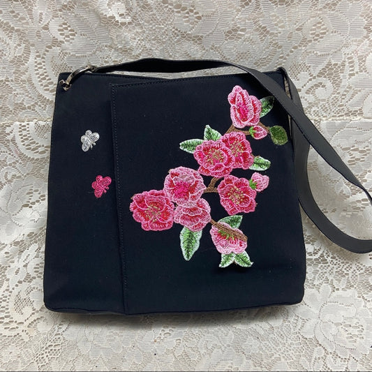 Salvatore Ferragamo Black Nylon Handbag