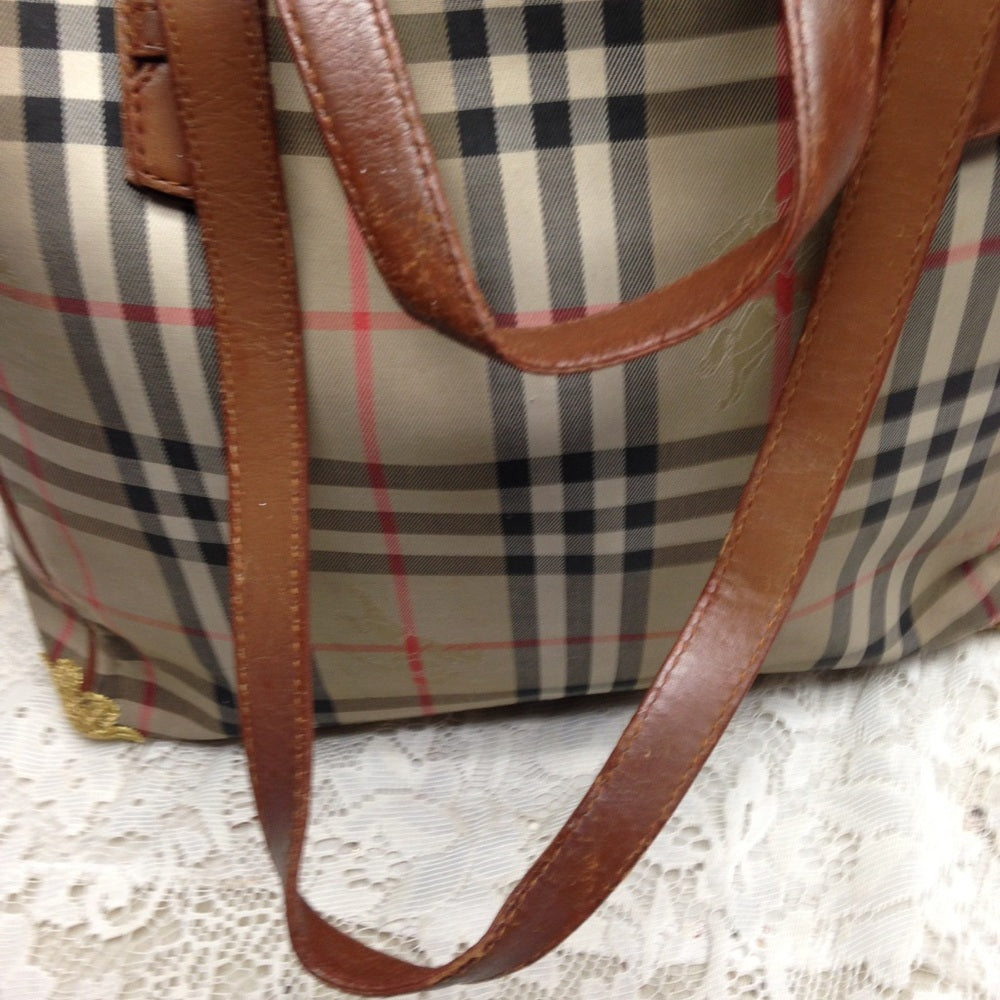 Burberry Nova Check Hand-Shoulder Bag Tote