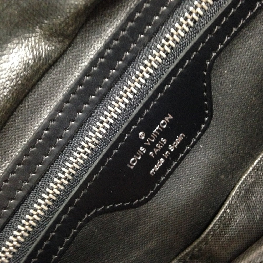 Louis Vuitton Green Black Canvas Pouch-Wristlet