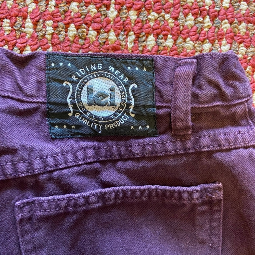 Lei, Purple Cotton Jeans