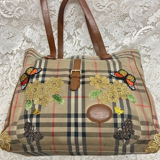 Burberry Nova Check Hand-Shoulder Bag Tote