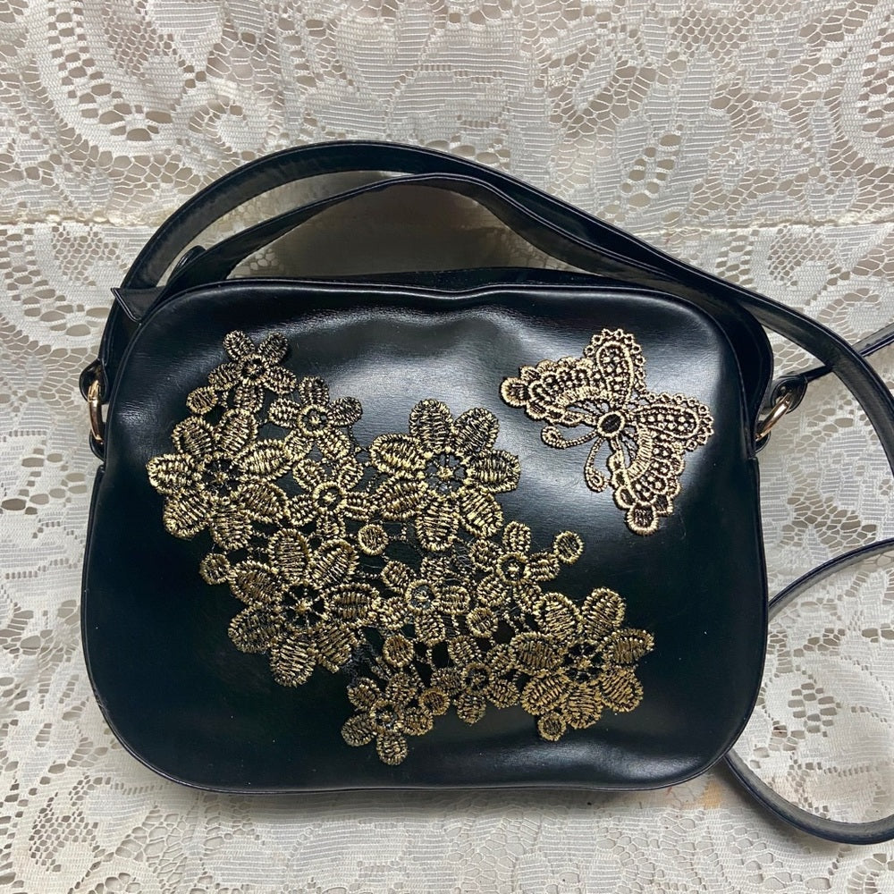 Bally Black Leather 2-way Purse- Crossbody