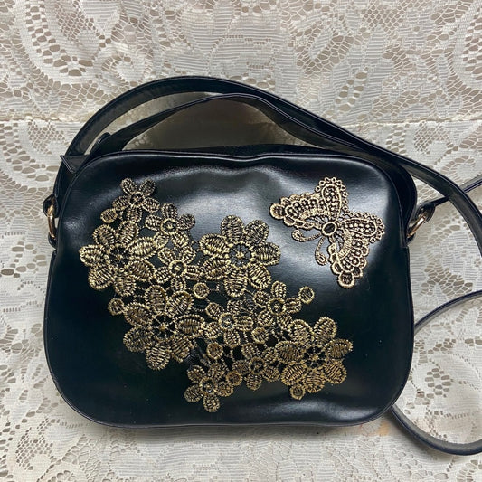Bally Black Leather 2-way Purse- Crossbody