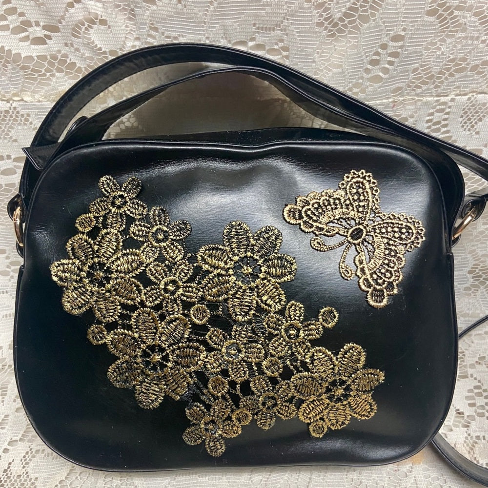 Bally Black Leather 2-way Purse- Crossbody