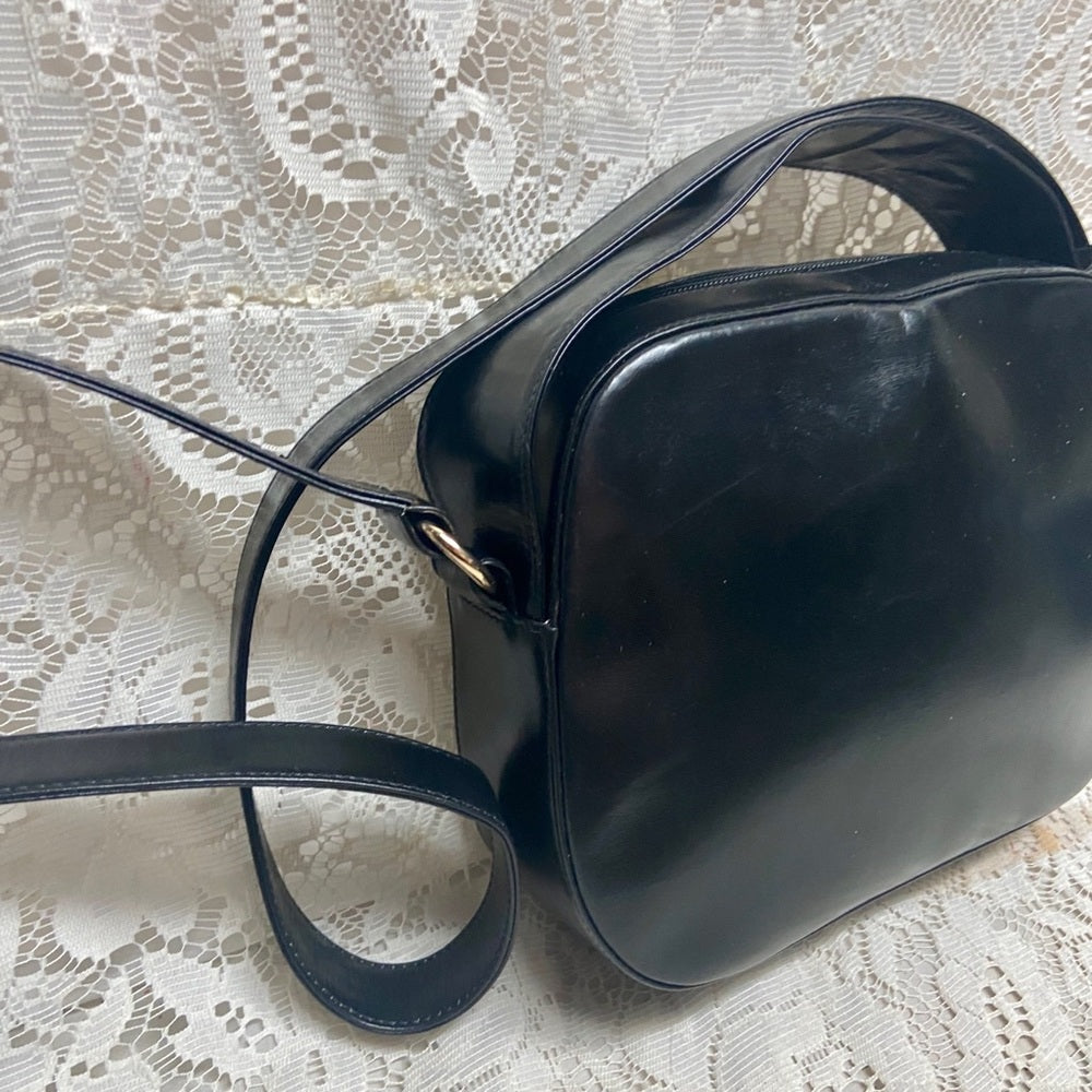 Bally Black Leather 2-way Purse- Crossbody