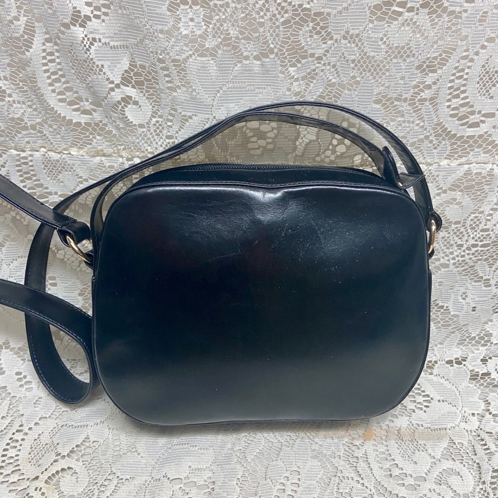 Bally Black Leather 2-way Purse- Crossbody