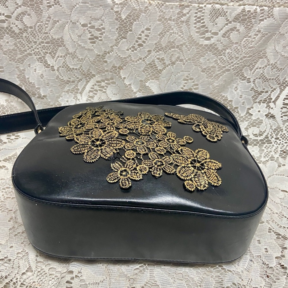 Bally Black Leather 2-way Purse- Crossbody