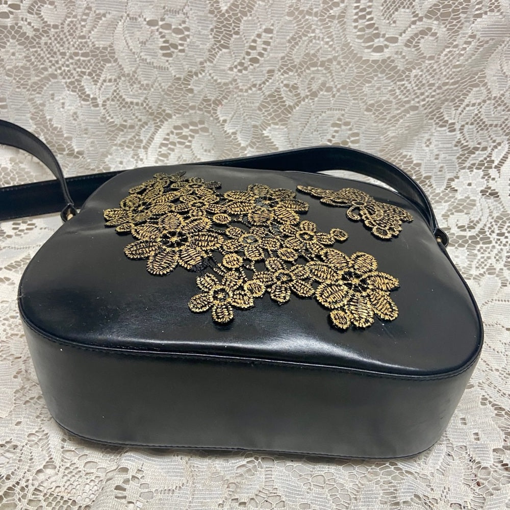 Bally Black Leather 2-way Purse- Crossbody