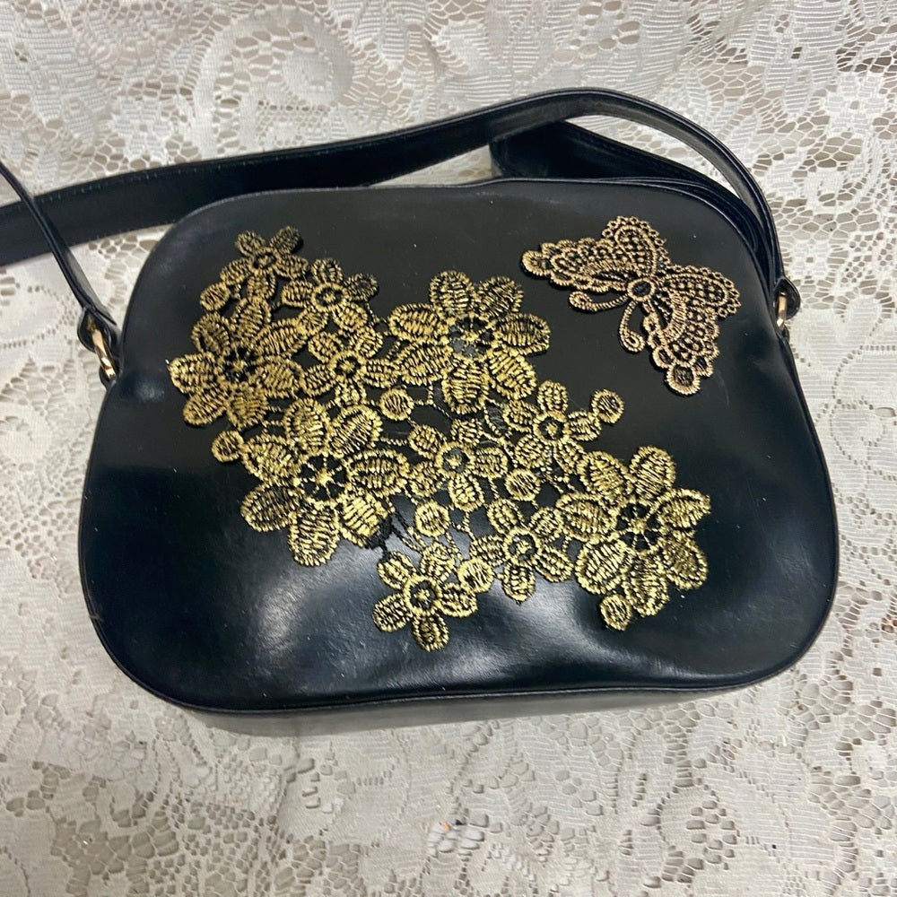 Bally Black Leather 2-way Purse- Crossbody