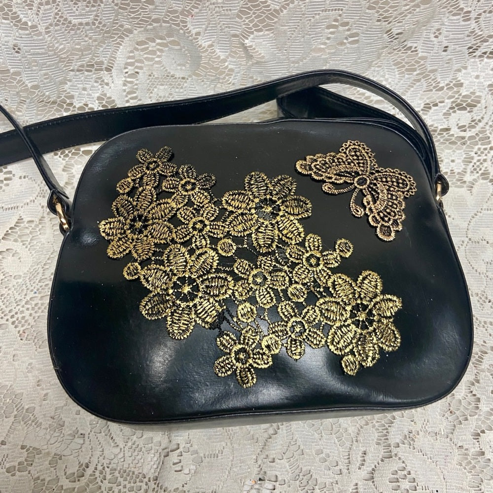 Bally Black Leather 2-way Purse- Crossbody