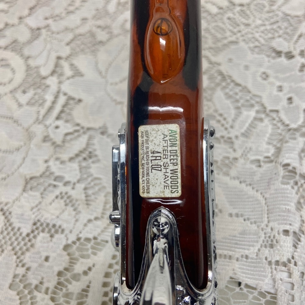 Vintage 1970s Avon 1760 Duelling Pistol Deep Woods After Shave Decanter 4Fl Oz