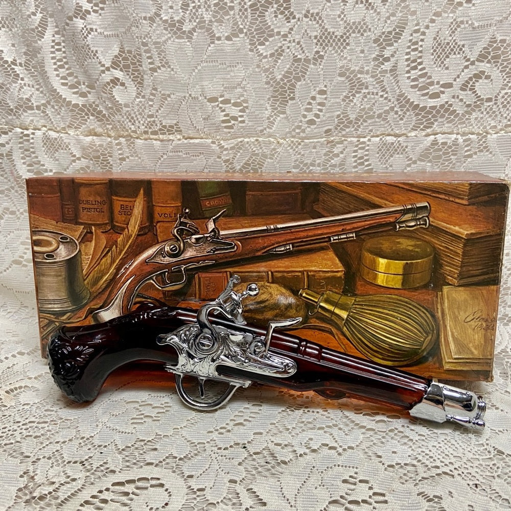 Vintage 1970s Avon 1760 Duelling Pistol Deep Woods After Shave Decanter 4Fl Oz
