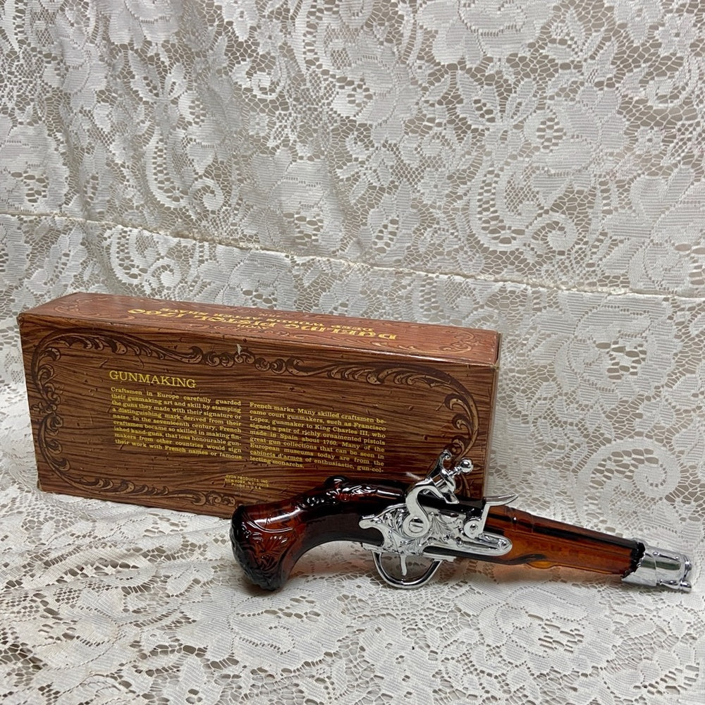 Vintage 1970s Avon 1760 Duelling Pistol Deep Woods After Shave Decanter 4Fl Oz