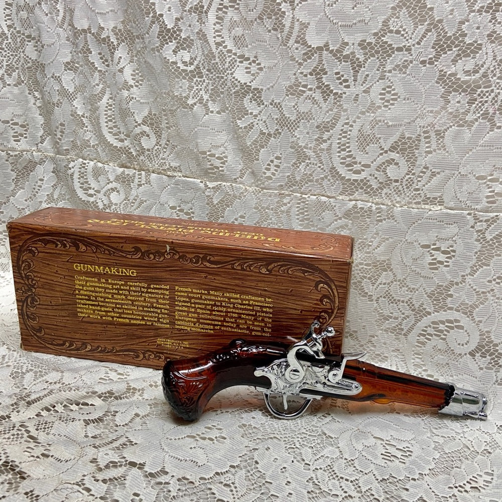 Vintage 1970s Avon 1760 Duelling Pistol Deep Woods After Shave Decanter 4Fl Oz