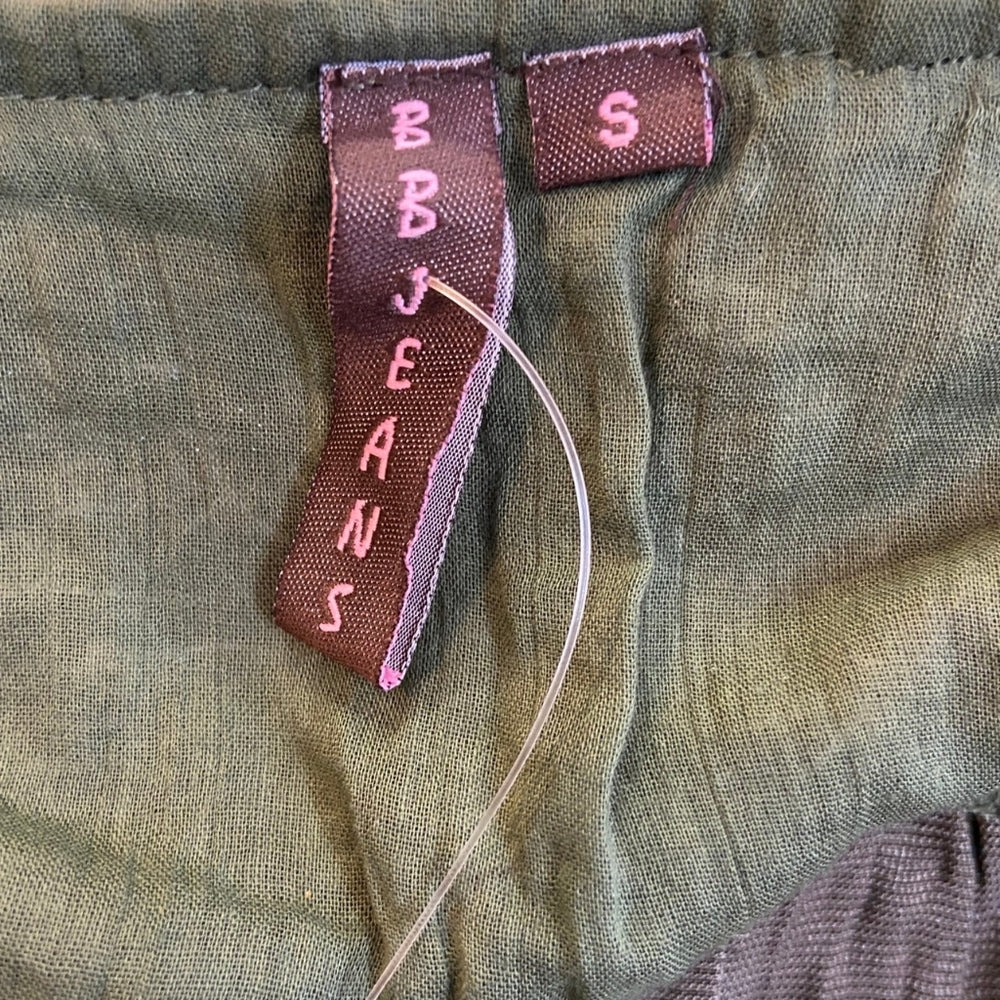 BBJeans, Green Velvet Beaded Skirt - Size S