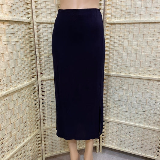 Navy Blue Pencil Skirt - Size S