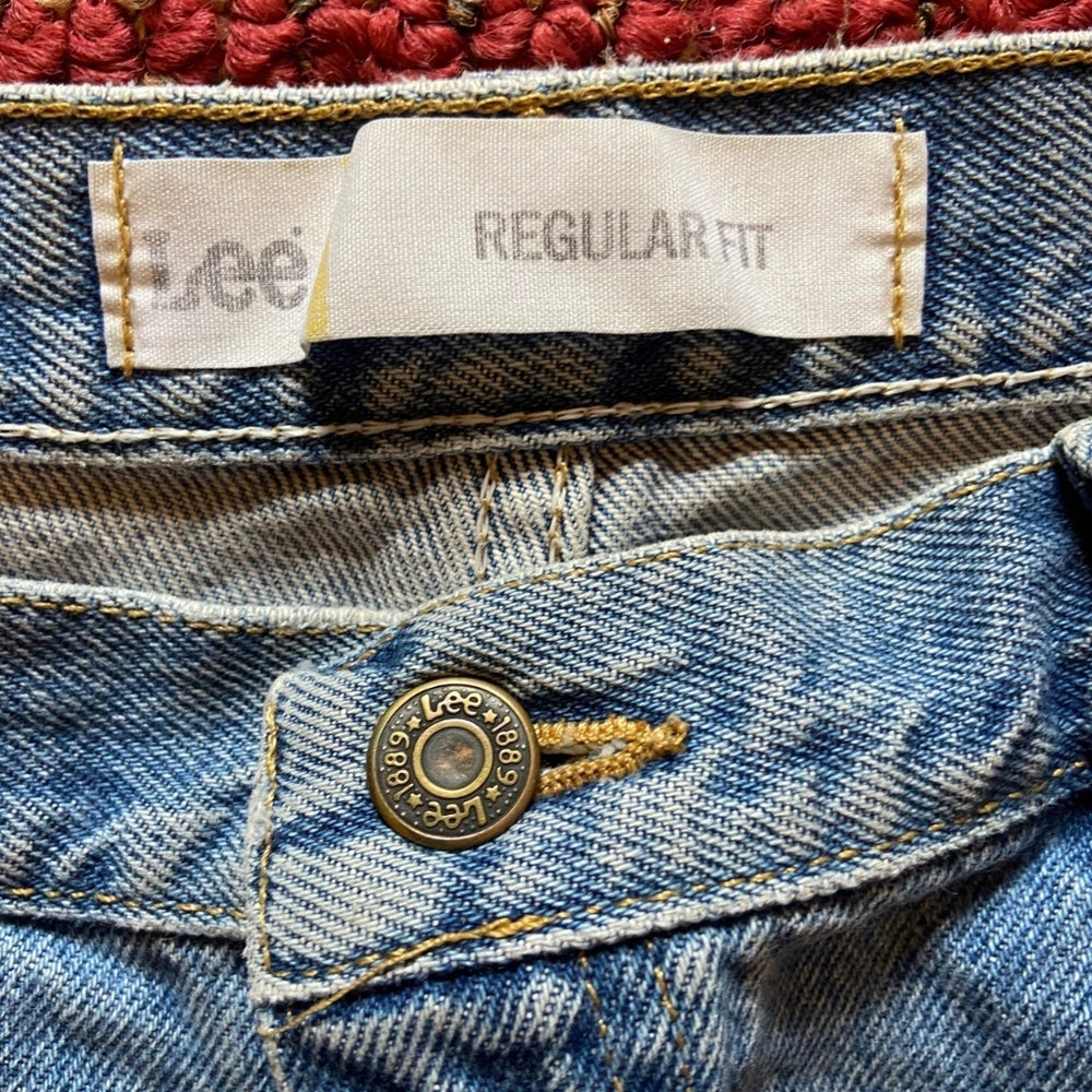 Lee, Regular Fit Cotton Denim Jeans - Size 40×30