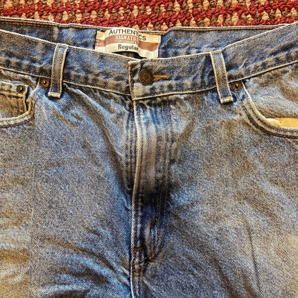Authentic Signature Levi Strauss, Regular Denim Jeans - Size W36×L32