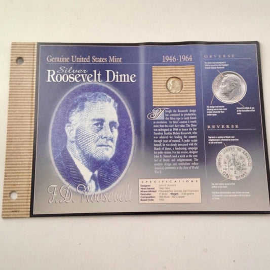 Genuine United States Mint: 1945-1964 BU Silver Roosevelt Dime