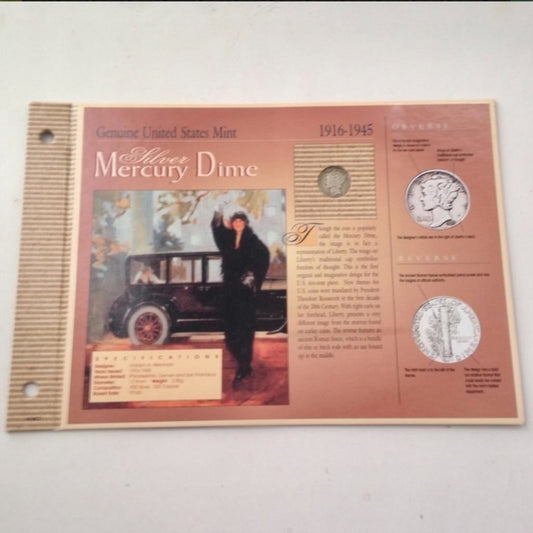 Genuine United States Mint: 1916-1945 Silver Mercury Dime