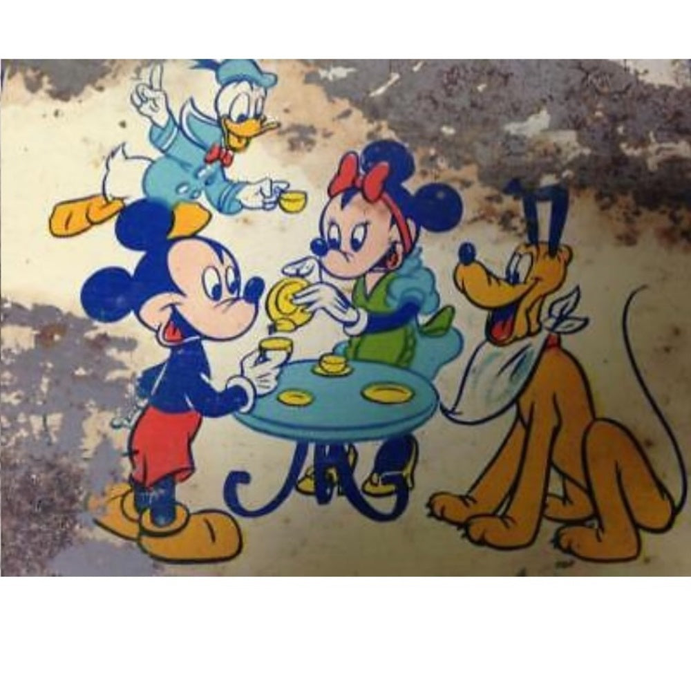 1950s Chein’s Disneyland Childs 14pc Tin Tea Set Mickey-Pluto