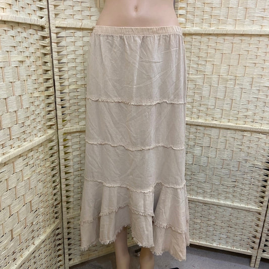 Sea Breeze of California, Tan Cotton Skirt - Size M