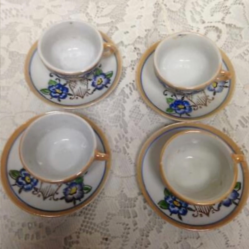 Vintage, Lusterware, 20pc Child's Tea Dinner Set for 4 with Orig. Box