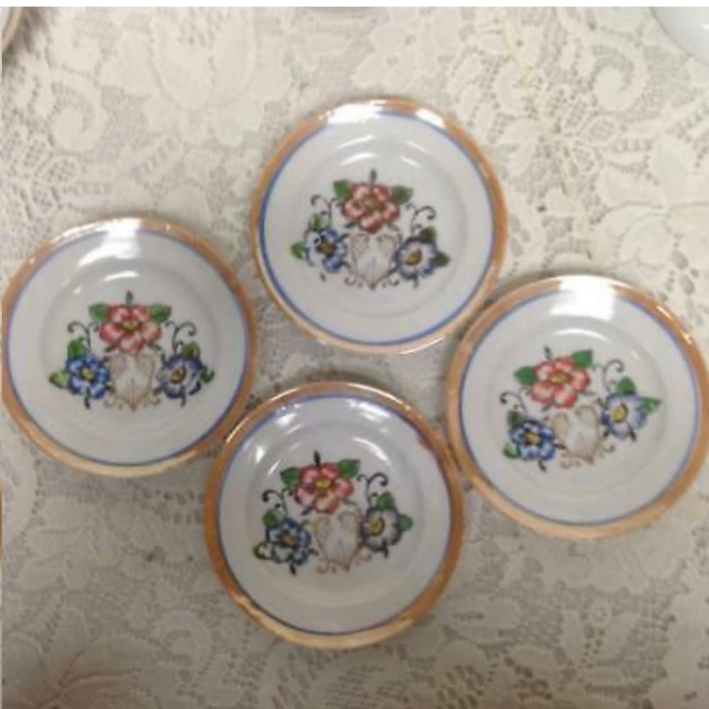 Vintage, Lusterware, 20pc Child's Tea Dinner Set for 4 with Orig. Box