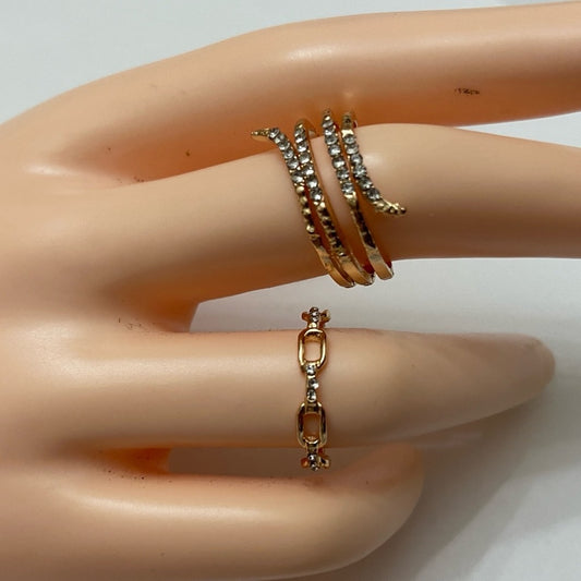 Vintage 2pc Gold Tiny  Rings
