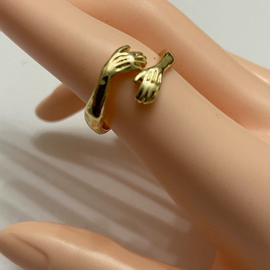 Custom Made Hugger Gold Tone  Ring
