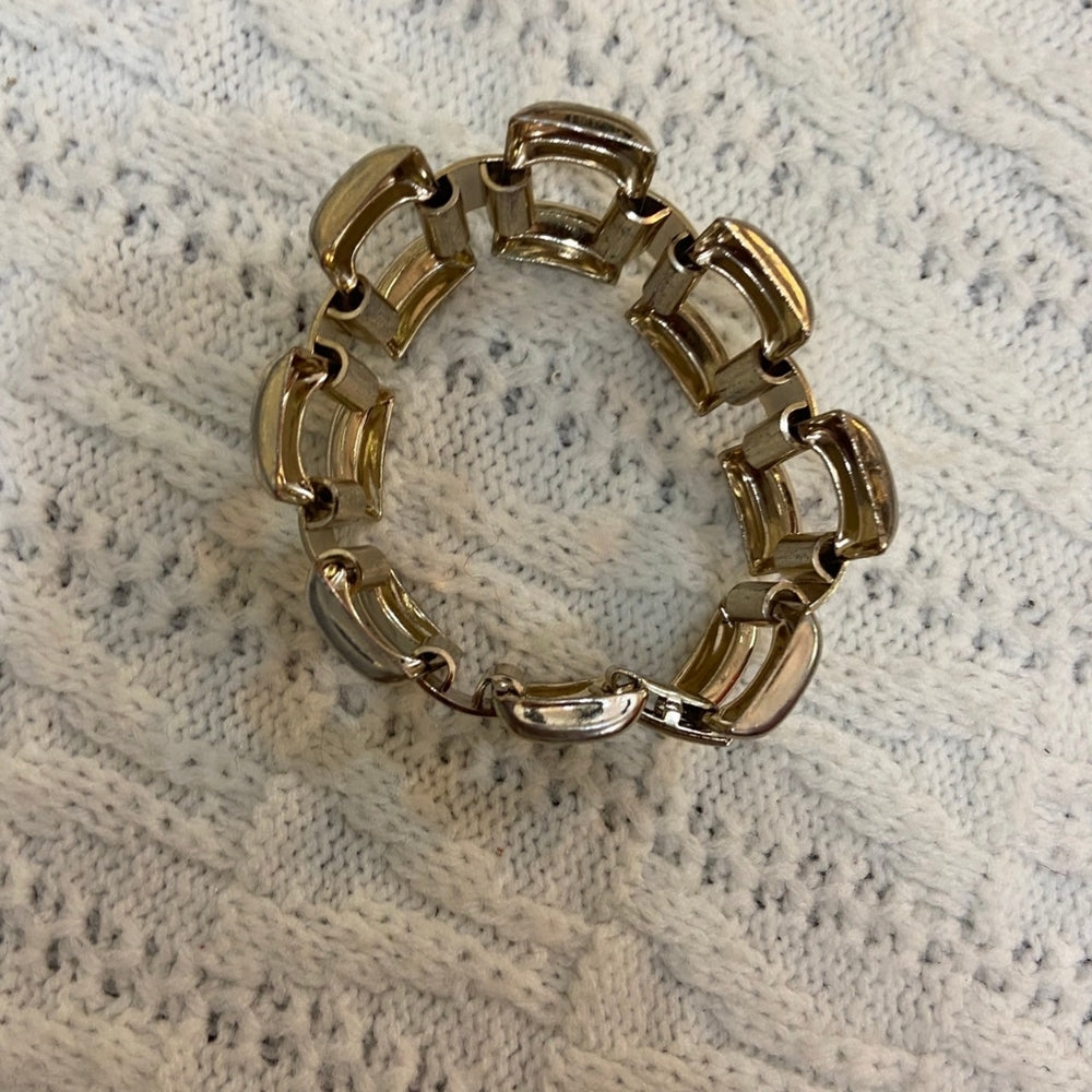 Yellow Enamel Hinged Bangle