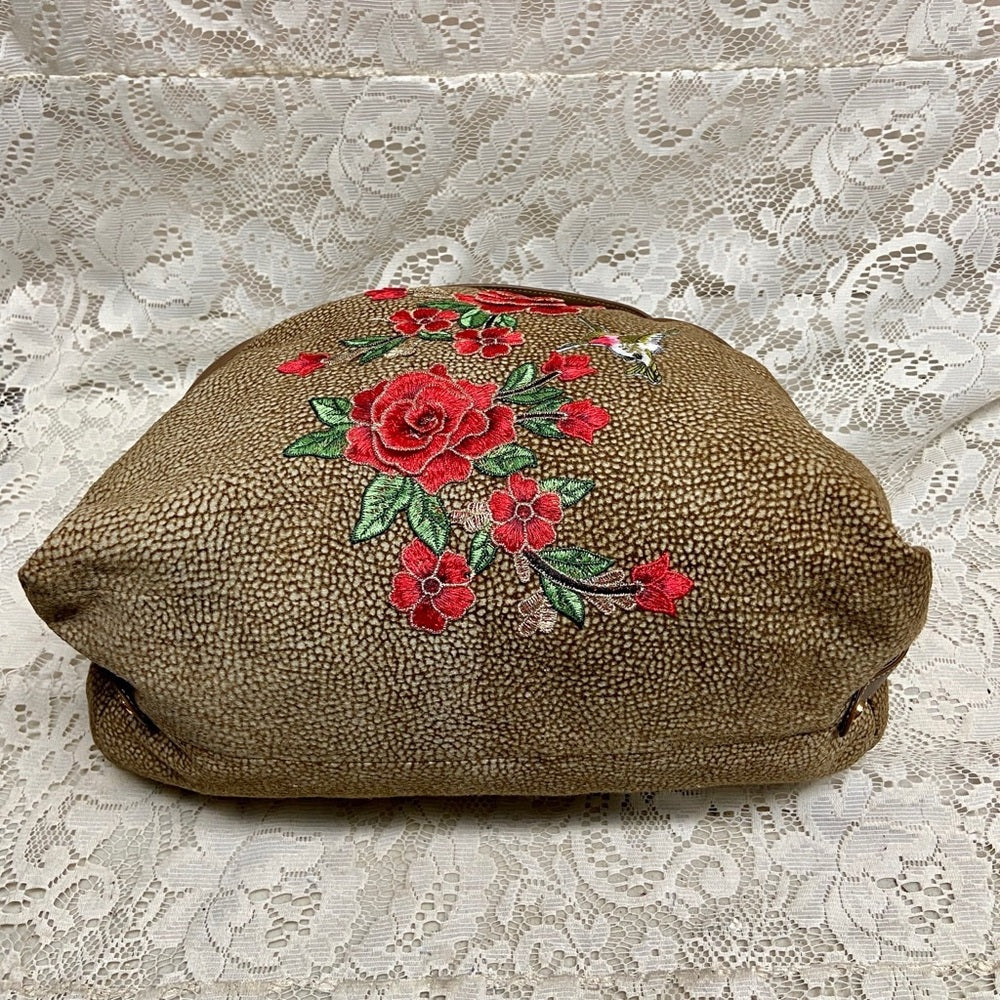 Borbonese Red Wall Quail Suede Leather (M)