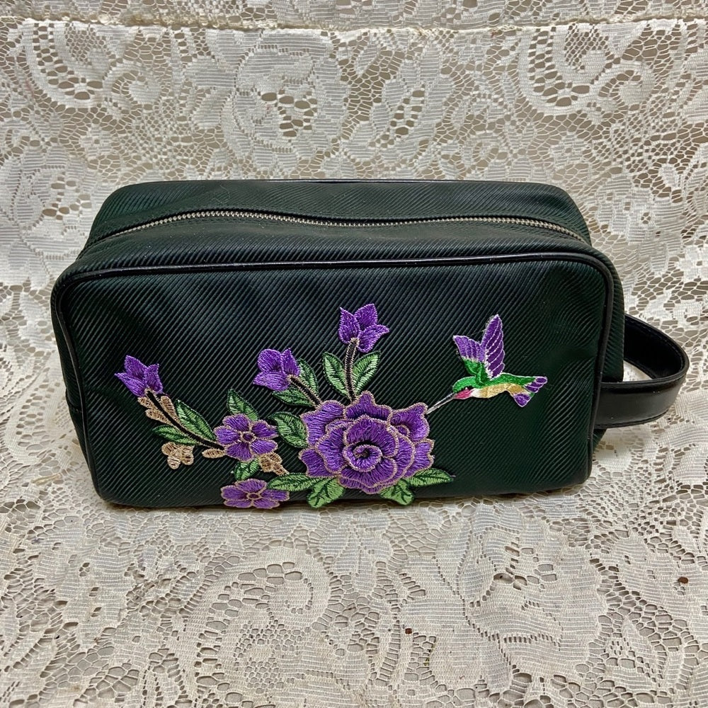 Louis Vuitton Green Black Canvas Pouch-Wristlet