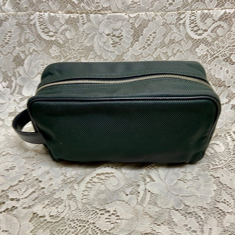 Louis Vuitton Green Black Canvas Pouch-Wristlet