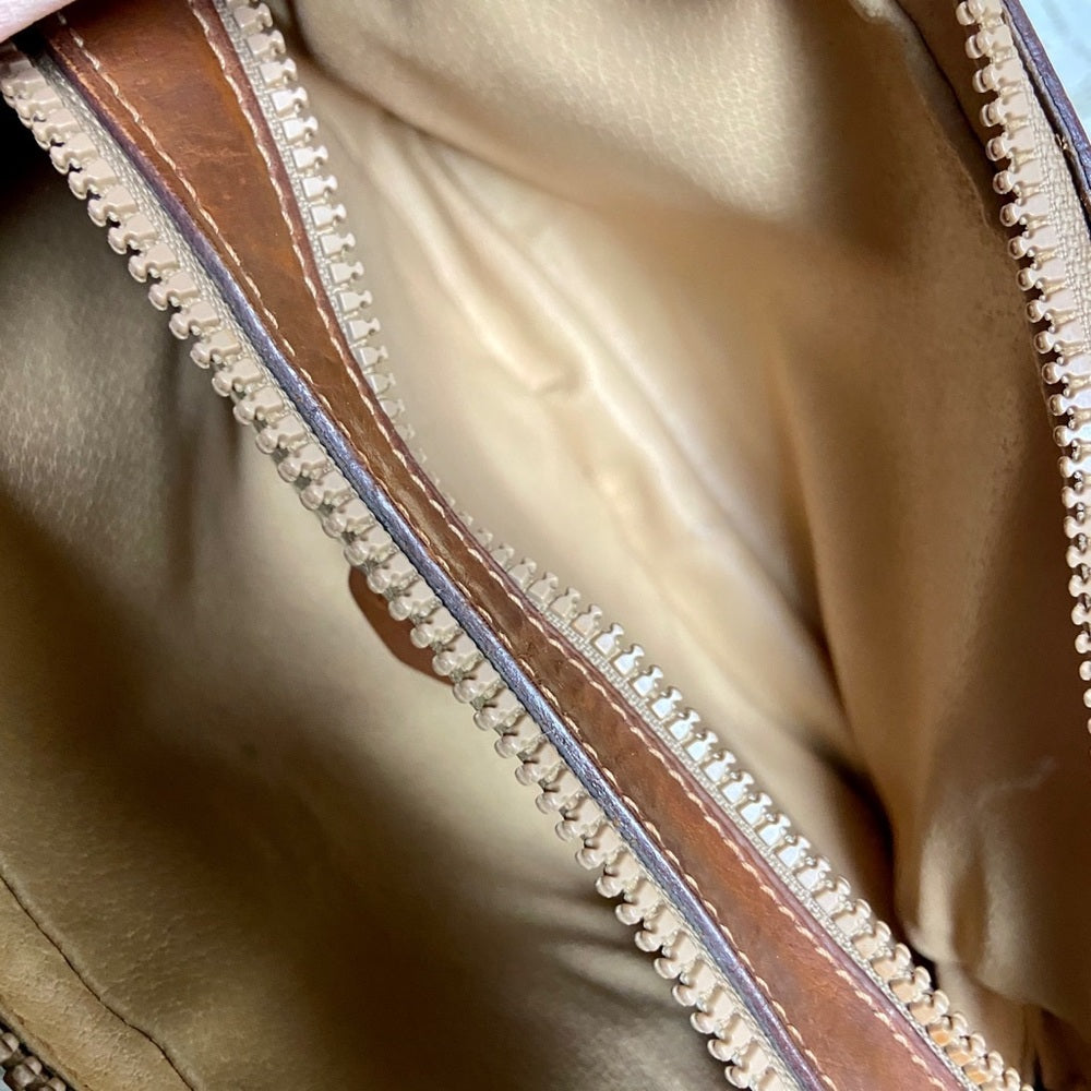 Celine, Cream Macadam Crossbody Handbag
