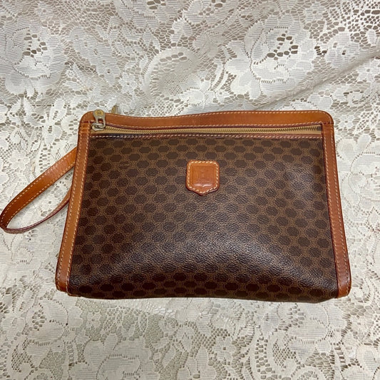 Celine, Brown Mono 2-way Clutch ,Crossbody Handbag