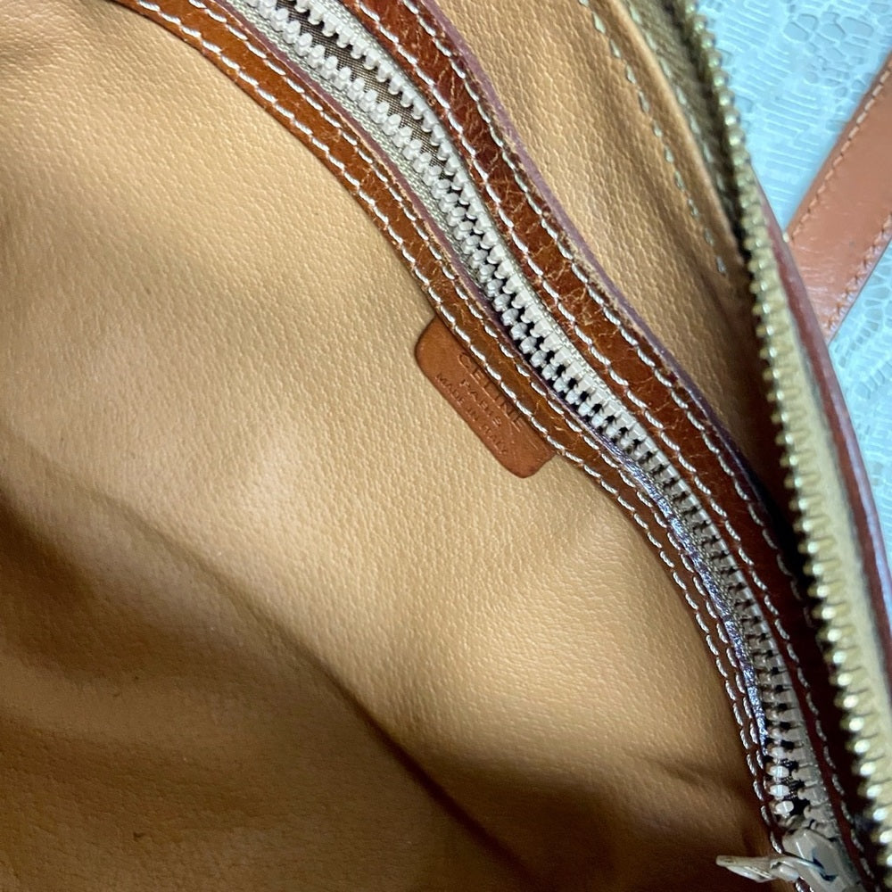 Celine, Brown Mono 2-way Clutch ,Crossbody Handbag