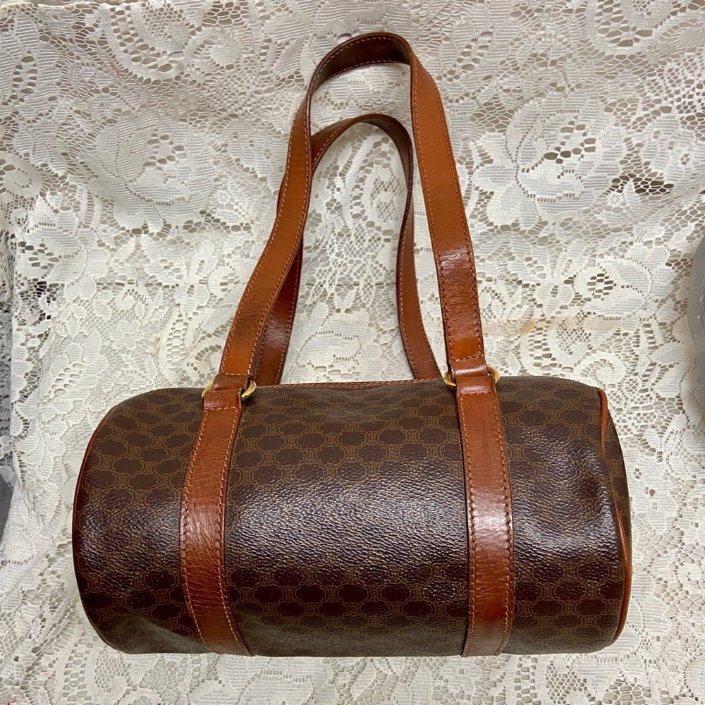 Celine, Brown Macadam  Papillon -Speedy Style  Handbag