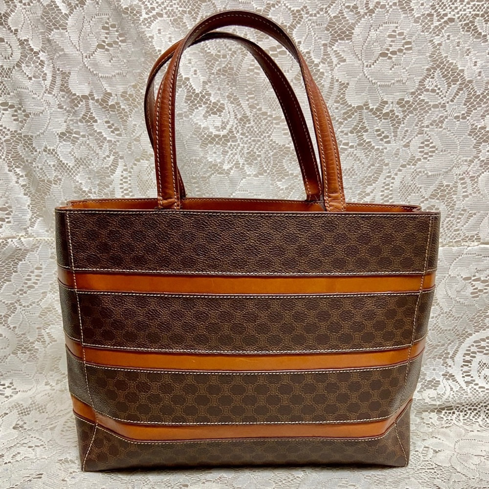 Celine Brown Macadam Handbag 10in x 12in x 4.5in (GM)