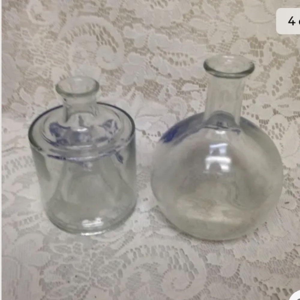 Blue Willow Oil and Vinegar Set 7in x 5in; 8in x 4.5in