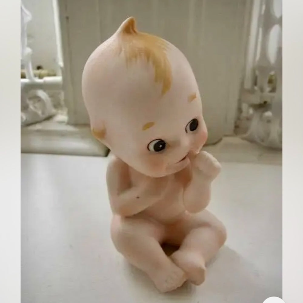 Vintage, German KW (Koenig & Weirniche) Kewpie Immobile Figurine
