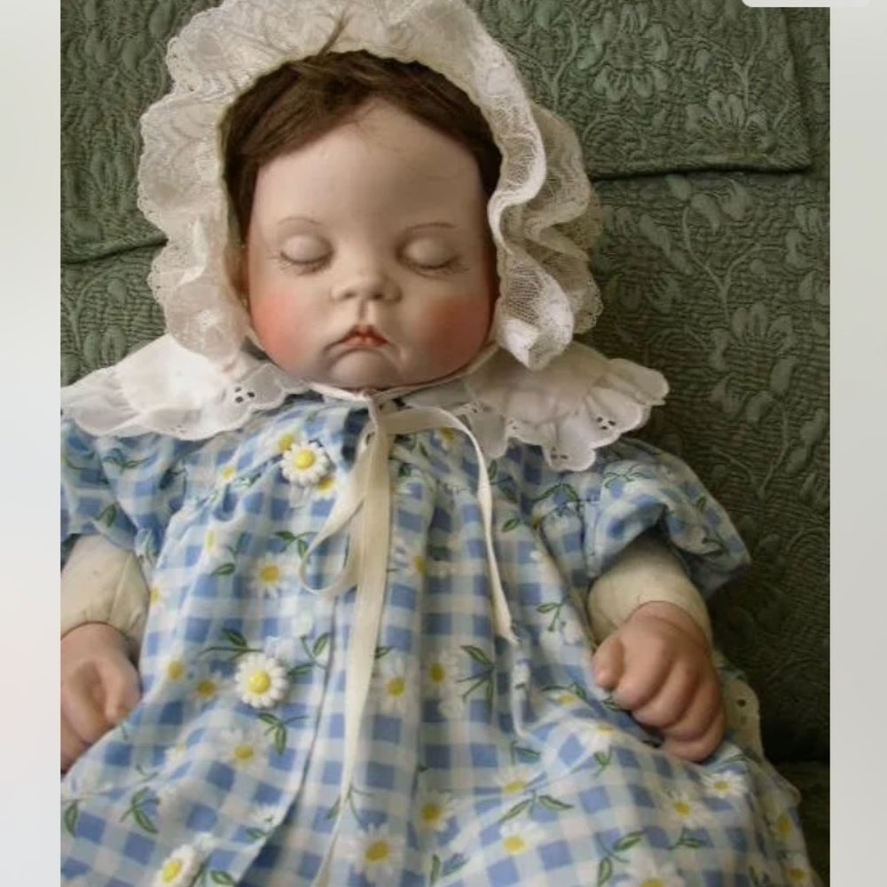 1989 Artist Signed, Beautiful Sleeping Doll