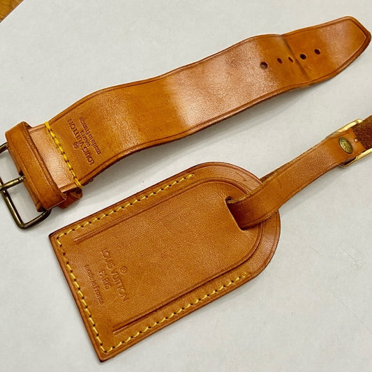 Louis Vuitton Luggage Name Tag and Strap-Bracelet Set (S)