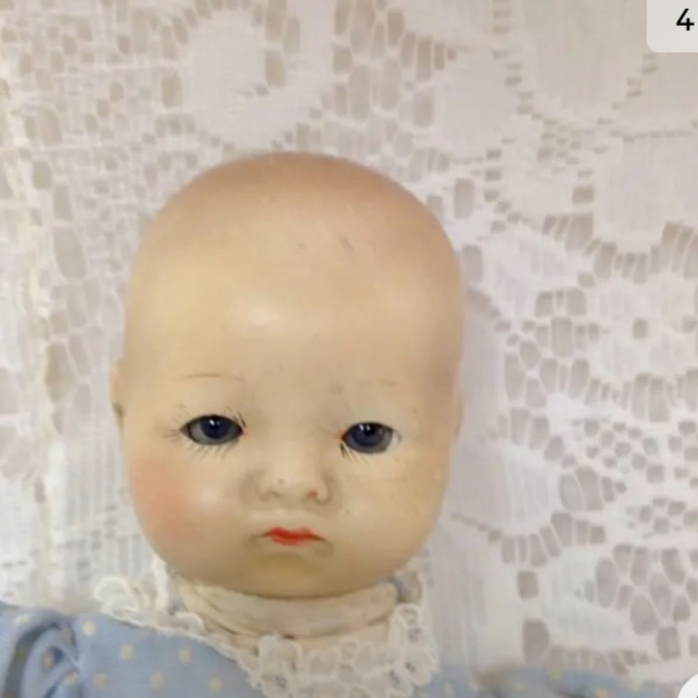 Antique, Beautiful, Armand Marseille German 8in Composition Bye Lo Doll