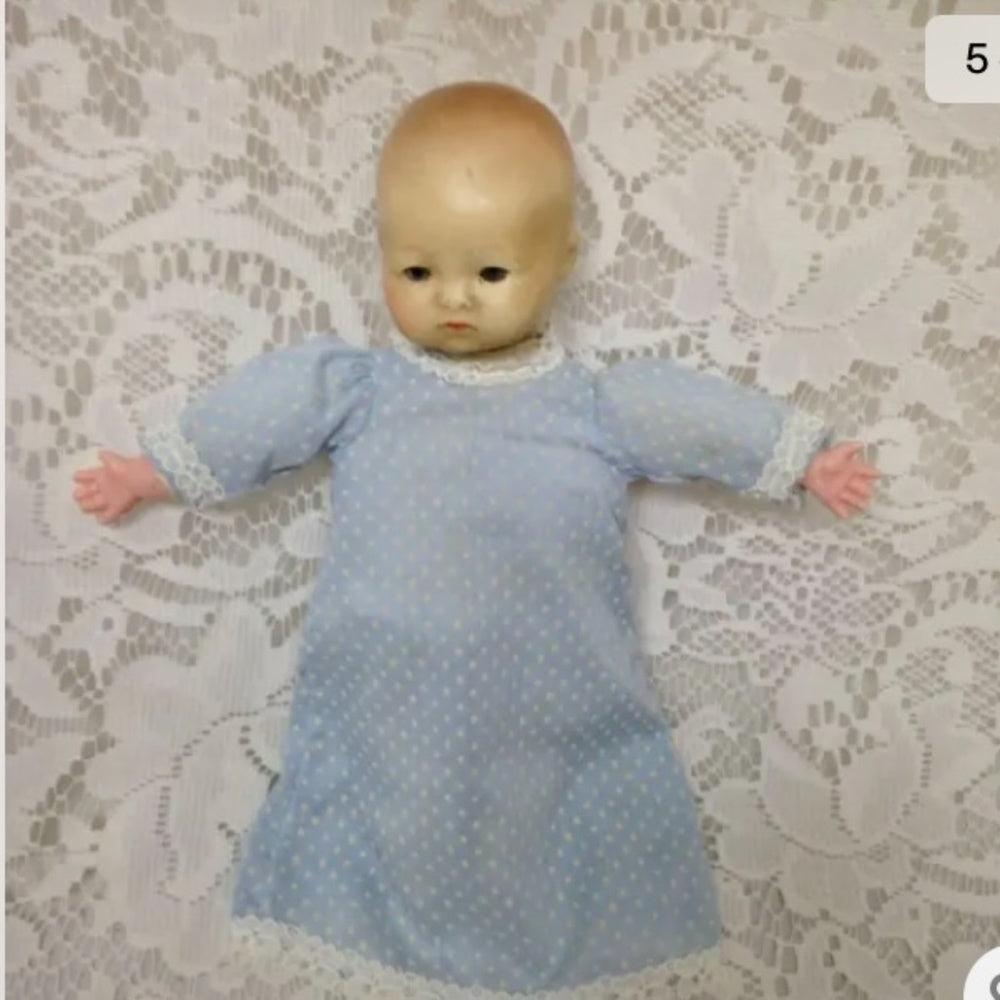 Antique, Beautiful, Armand Marseille German 8in Composition Bye Lo Doll
