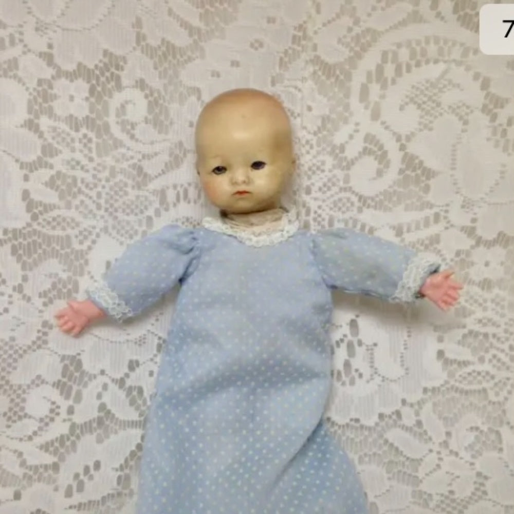 Antique, Beautiful, Armand Marseille German 8in Composition Bye Lo Doll
