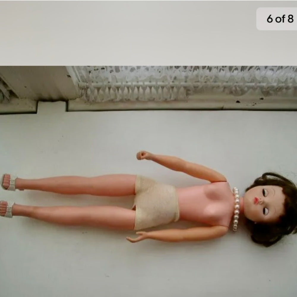 Vintage, 21” De Luxe Reading Doll in Bridal Gown